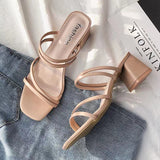 Zingj Ribbon Sandals Fairy Style 2023 New Sandals With Thick Heels And