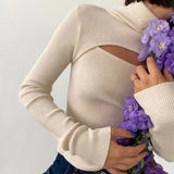 Turtleneck Sweater Women Winter Warm Jumper Long Sleeve Tops Slim Solid Hollow Clothes Female Slim Knitted Pullover