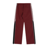 Patchwork Striped Baggy SweatpantsOutfit