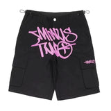 Hip-Hop Trendy Printed Overalls Shorts High Street Fashion Brand Fashionable Neuter Style Five-Cent