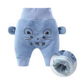 Cute Pants Boys Girl Cartoon High Waist Protection Belly Children Toddler Spring Autumn Winter Newborn Warm Velvet