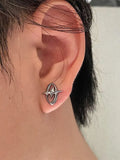 Y2K earrings with oval star