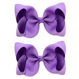 4'' Cute Solid Grosgrain Ribbon Bowknot Hair Clips For Girls Handmade Hairpins Barrettes Headwear Kids Hair