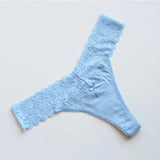 pcs/Lot Plus Size Women's Cotton Panties Underwear Sexy Lace Lingerie Panty Thongs G String Tanga T-back Seamless Female