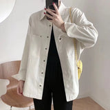 Autumn 2024 New Women's Urban Casual Wash Denim Jacket W015 21137-Outfit