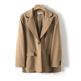 Women Blazer And Guard Pants Sets Two Pieces OL Single Breasted Jacket Formal Suit Pleated Trousers Spring Autumn