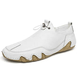 Zingj New Spring Men's Casual Shoes Korean Version Breathable Daily Octopus Fish Bean Shoes Men's Leather Shoes