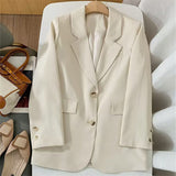 Zingj Jacket Female Spring New Korean Version Classic Two Buckle Temperament Orange Loose Casual Web Celebrity Small Suit