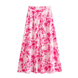 Shirt 7484067 Flower Printed Flute Skirt 7484067