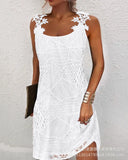 Zingj Women's Dress Lace Splicing Casual Dress LZS4904DA1