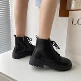 Boots Women 2025 New Lady British Wind Black Increases Short