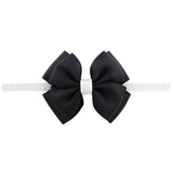 piece Sweet Color Kids Bow Headband Silver Ribbon Bows with Thin Hairband Photography Props Girls Bow Tiara Headwrap