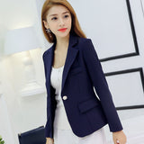 Cai Daifei 2023 Spring / Summer New Small Suit Korean Version Suit Slim Solid Color Long Sleeves Thin Women's