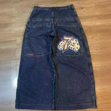 Baggy Jeans Hip-Hop Rock Print 2023 New Fashion Harajuku Wide-Leg
