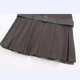 New POLO Collar With Belt Short-Sleeved Mini Dress