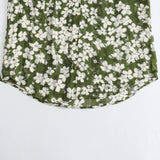New Flower Print Loose Casual Shirt