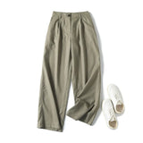 Spring Style Casual Commuter Drooping Wide-Leg