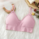 Seamless Women Bra Tank Tops Underwear Women Adjustable Shoulder Strap Wire Free Bralette Female Lingerie Brassiere