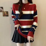 Zingj Joker Sweater Autumn Winter New Hong Kong Flavor Retro Chic Korean Languid Lazy College Inside The