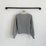 Cable Knit Button Down CardiganOutfit