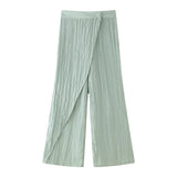 Spring Wrinkle Effect Shirt 8741128 Towel Trousers