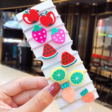 New Girls Cute Cartoon Fruits Elastic Hair Bands Kids Ponytail Holder Scrunchie Rubber Band Fashion Hair