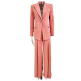 Early Spring New Fashion Embroidery Hollow Heavy Industry Embroidery Suit Straight Trouser