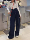 Women Vintage Y2K Streetwear Baggy Cargo Jeans High Waisted Straight Wide Leg Pants Denim Trousers Fairy Grunge Alt