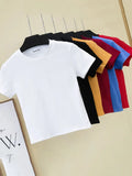 Crop Top T-Shirt Female Solid Cotton O-Neck Short Sleeve T-shirts for Women High Waist Slim Short Sport Femme