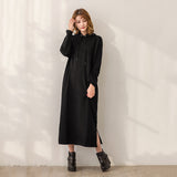 2025 Autumn And Winter New Fashion Temperament Loose Display Lanky Long Sleeve Dress