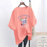 casual women's T-shirt Ulzzang streetwear Kawai fruit print T-shirt Korean shirt Harajuku short-sleeved camiseta