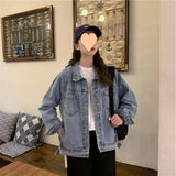 Zingj Style Denim Jacket Women's Versatile Comfort Fall 2024 New Simple Fashion Ins Fashion Jacket Jacket-Outfit