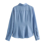 Pocket Crepe Shirt 8932499 Middle Waist Trousers 8851512