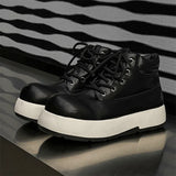 Zingj Men's Stylish Outdoor Platform Work Boots