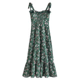 New Pastoral Spring Style Small Broken Flower Print Slim Skirt With