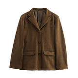 Autumn Fashion New Single-Dbutton Suit Jacket Women's