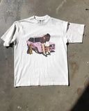 Street Summer T-Shirt Applesauce Print Punk Gothic Kawayi Top Short-Sleeved Y2k Korean