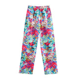 Summer Satin Printed Shirt Suit Jacket 8124496 Trousers