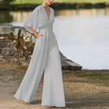 Zingj Winter New Women's Dress Jumpsuit Hot Style Deep V High