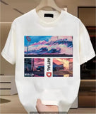 Short-Sleeved Summer Leisure Loose Demon Printing Boys And Girls