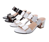 Zingj New Sandals Female Students Korean Version Of Fashion With Cool Slippers Female Summer Outside Wear Thick Heel High Heels Female- Outfit