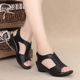 Zingj Summer New Women's Sandals With Sloping Heels And Large Sizes Of Ladies'