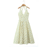 New Spring Style Cotton Dress With A Collar At The Waist And A Slim