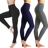 Style Brushed Pants Bottoming Trousers Thin Solid Color Skinny Tight Yoga