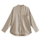 New Pocket Pendent Loose Shirt Elastic Waist Pant