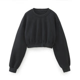 New Basic Short Style Sweater 8417803 Elastic Waist Jogging Trousers