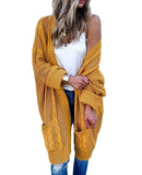 Zingj Autumn And Winter Women's New Knitted Cardigan Coat Pocket