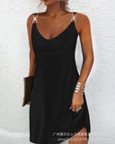 Zingj Women's Dress Lace Splicing Casual Dress LZS4904DA1