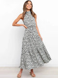 Long Dress Polka Dot Casual Dresses Black Sexy Halter Strapless New 2022 Yellow Sundress Vacation Clothes For