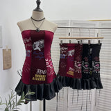 Sense Of Small Heavy Industry Drilled With Chest Pad Inside The Bottom Of The Coat Short Vest Woman